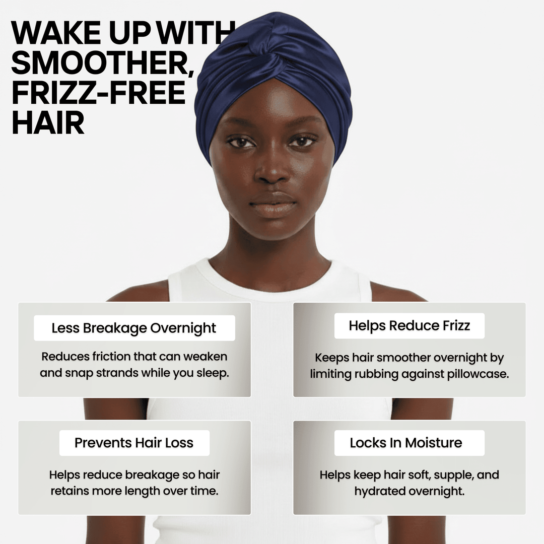 Does a Silk Bonnet Help With Frizz? The Truth for Smoother Hair - THE SILK BONNET®