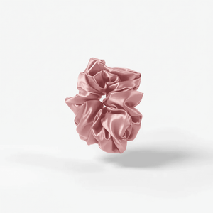 Large Premium Silk Scrunchie - Soft Pink - THE SILK BONNET®